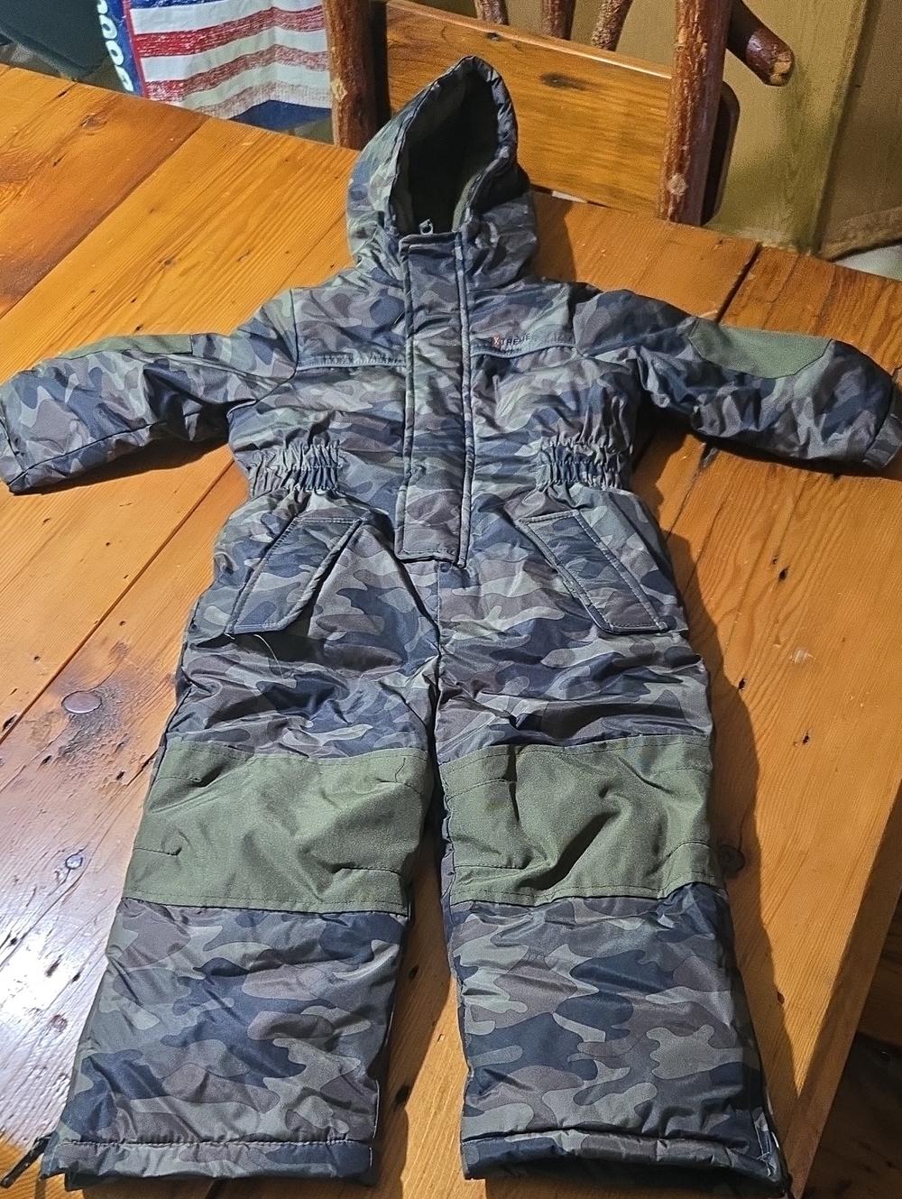 Ixtreme Kids Camo Insulated Snowsuit- Green Camo Sz 2t